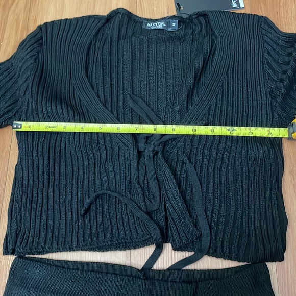 M Tie knit cardigan and shorts set - Picture 6 of 8